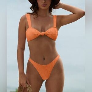 Zaful Bright Orange Bikini Set